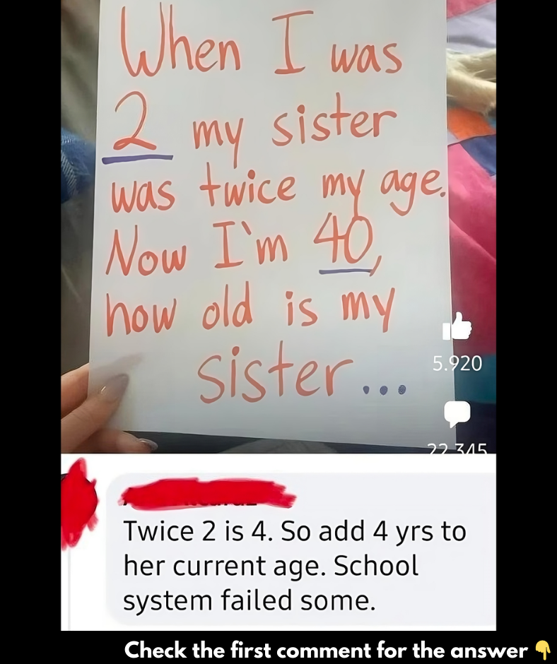 Can You Solve This Age-Related Brain Teaser In Less Than 30 Seconds? Can You Solve This Age-Related Brain Teaser In Less Than 30 Seconds?