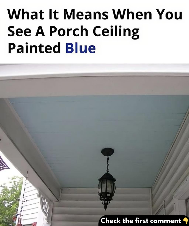 What It Means When You See A Porch Ceiling Painted Blue What It Means When You See A Porch Ceiling Painted Blue