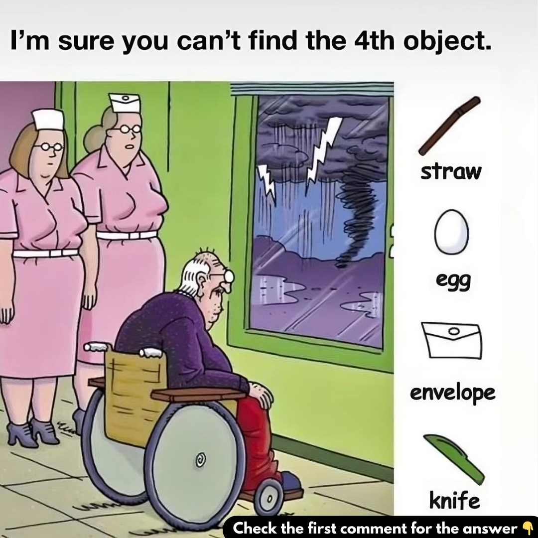 The majority of people cannot find the hidden knife in this picture The majority of people cannot find the hidden knife in this picture