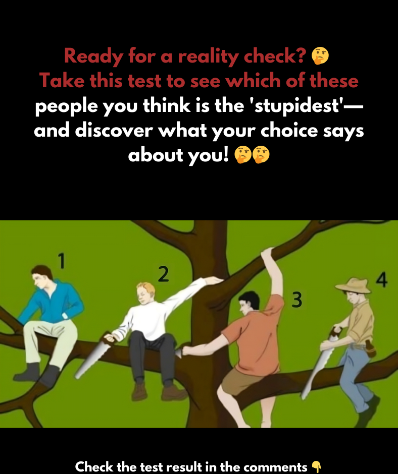 This test will help you get to know yourself better. Which of these people is the stupidest? This test will help you get to know yourself better. Which of these people is the stupidest?
