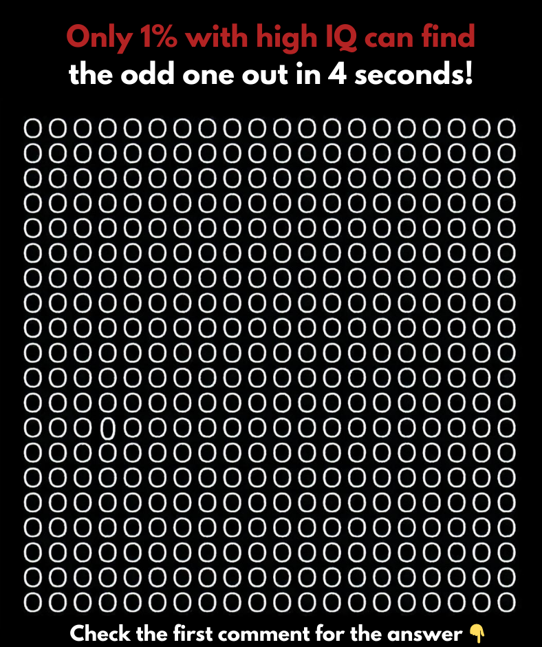 Only 1% with high IQ can find the odd one out in 4 seconds! Only 1% with high IQ can find the odd one out in 4 seconds!