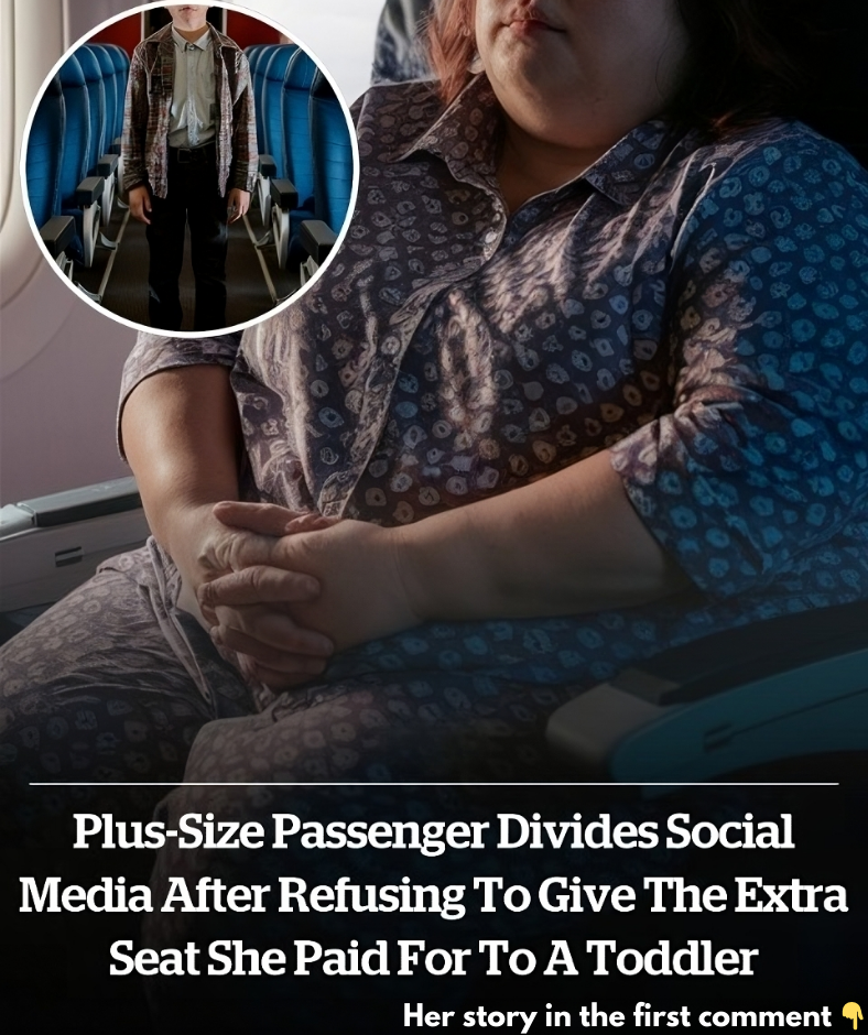 Plus-size passenger divides social media after refusing to give the extra seat she paid for to a toddler Plus-size passenger divides social media after refusing to give the extra seat she paid for to a toddler