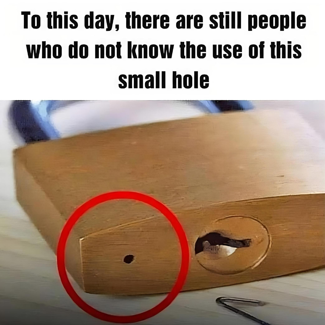 There’s Still Folks Who Don’t Know The Purpose Of This Small Hole On A Padlock There’s Still Folks Who Don’t Know The Purpose Of This Small Hole On A Padlock