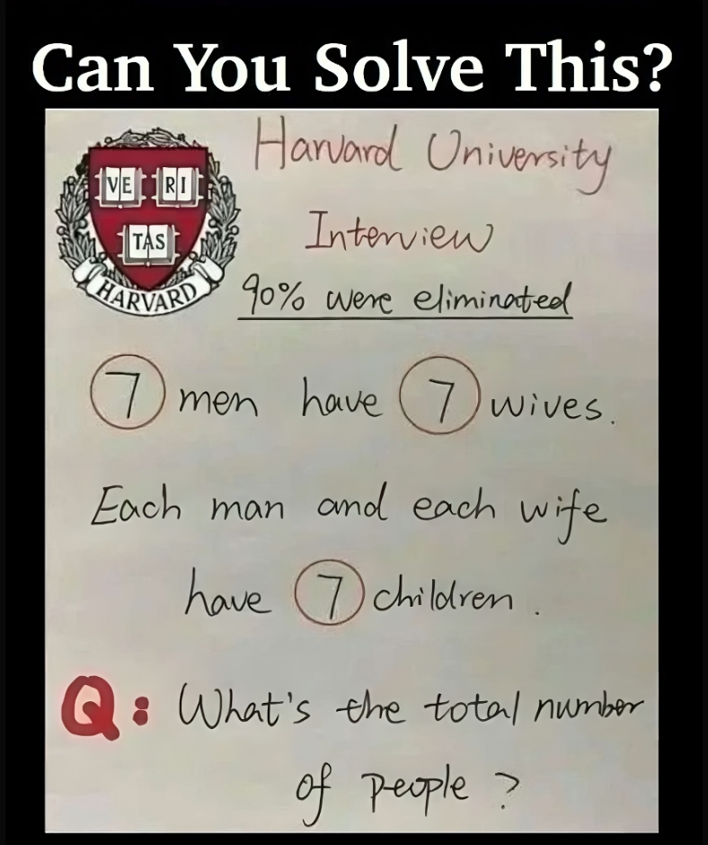 RIDDLE: Harvard University Interview RIDDLE: Harvard University Interview