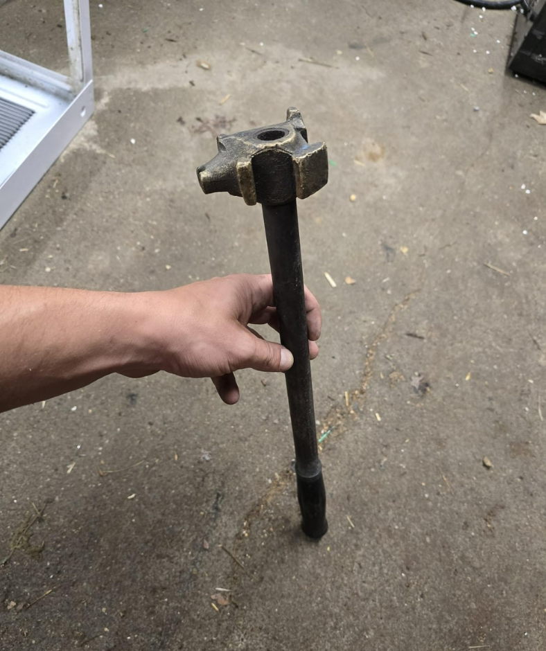 Multi-Faced Brass Hammer from an Industrial Stamping Factory Multi-Faced Brass Hammer from an Industrial Stamping Factory