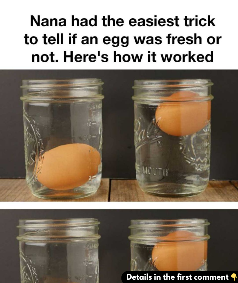 Nana had the easiest trick to tell if an egg was fresh or not. Here’s how it worked Nana had the easiest trick to tell if an egg was fresh or not. Here’s how it worked