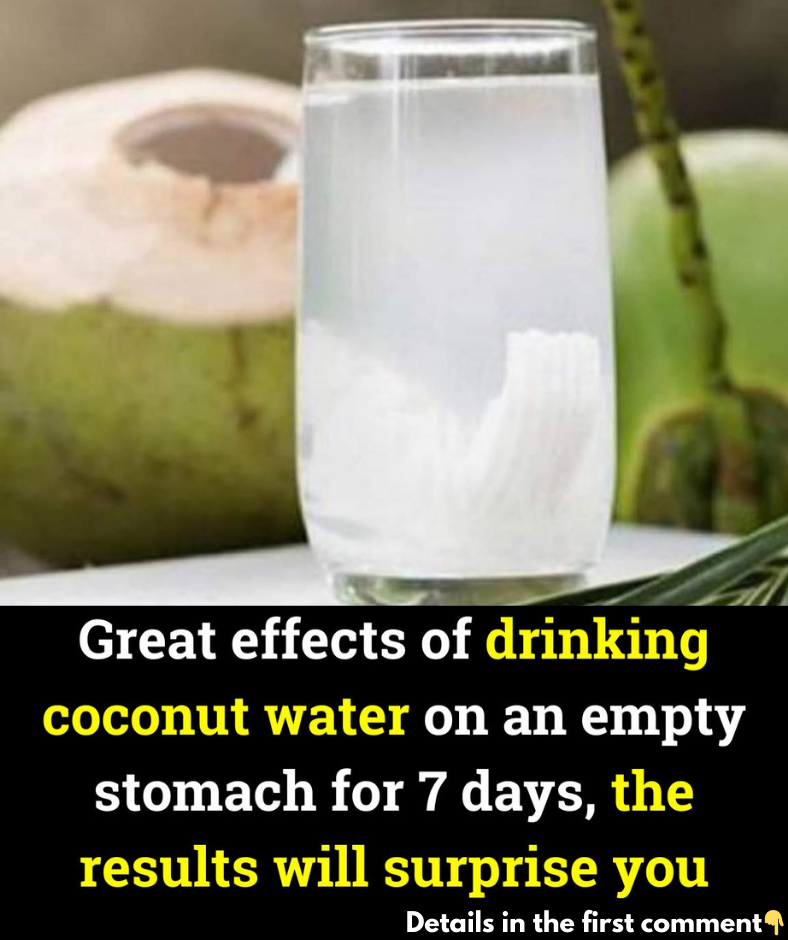 Great effects of drinking coconut water on an empty stomach for 7 days, the results will surprise you Great effects of drinking coconut water on an empty stomach for 7 days, the results will surprise you