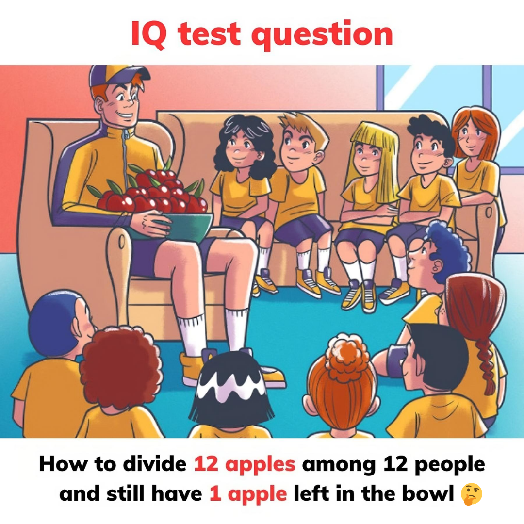 The Apple Puzzle: How Can You Divide 12 Apples Among 12 People and Still Have One Left? The Apple Puzzle: How Can You Divide 12 Apples Among 12 People and Still Have One Left?