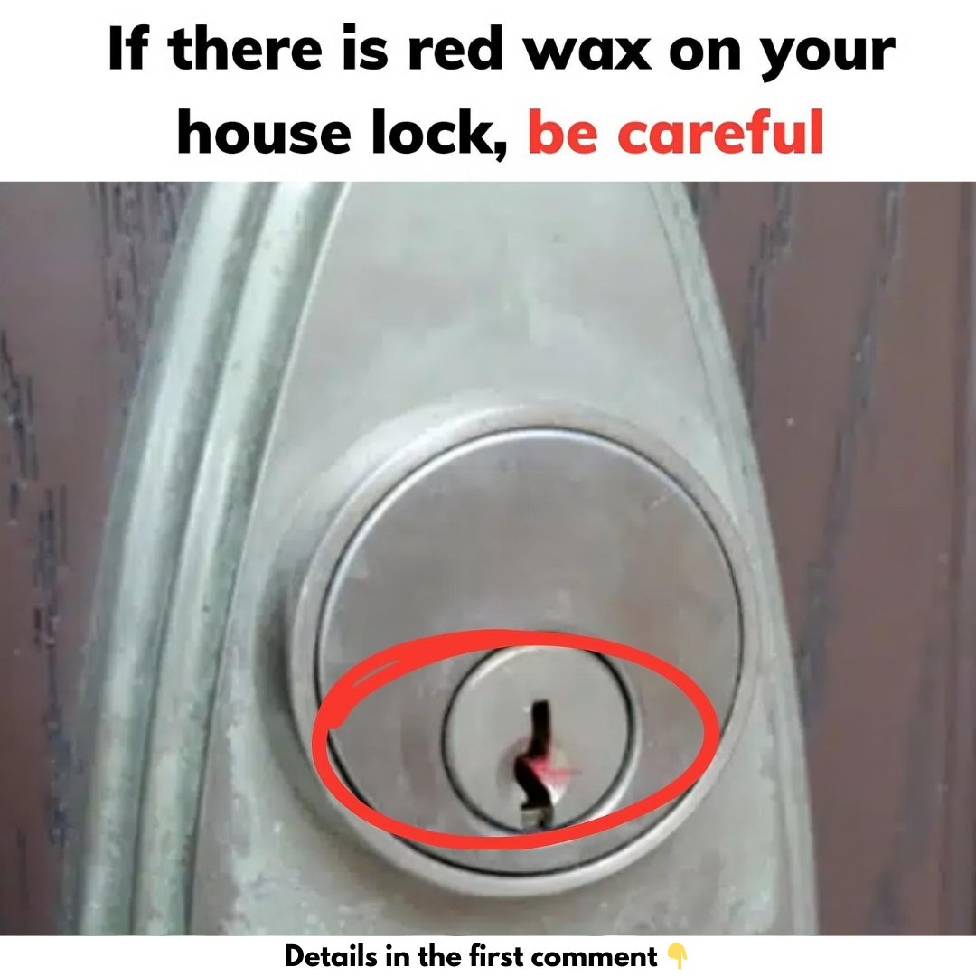 If there is red wax on your house lock, be careful If there is red wax on your house lock, be careful