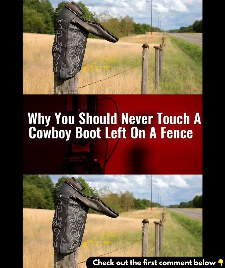 You should never touch a cowboy boot left on a fence – Here’s why? You should never touch a cowboy boot left on a fence – Here’s why?
