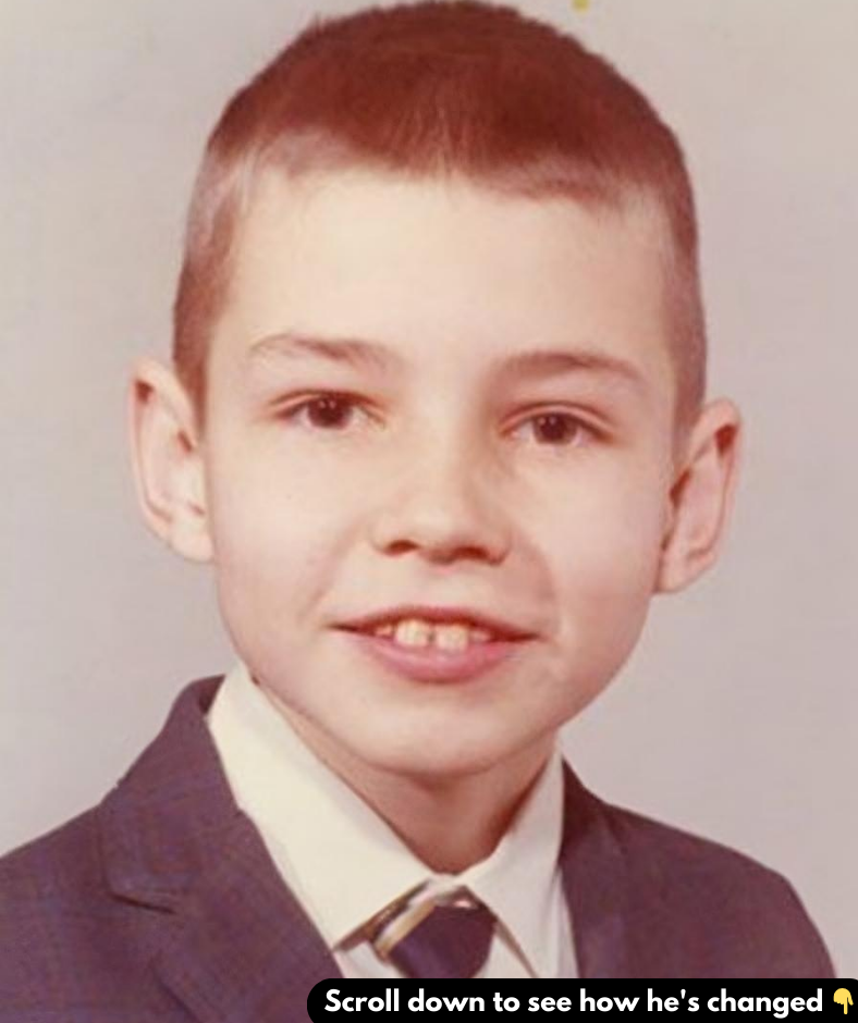 This charming child photo belongs to a comedy genius known for his wild characters and unforgettable performances.