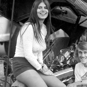 With her stunning looks, straight hair and 60s gogo boots, she made countless hearts flutter on the track With her stunning looks, straight hair and 60s gogo boots, she made countless hearts flutter on the track