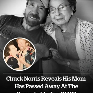 Chuck Norris reveals his mom has passed away at the remarkable age of 103 Chuck Norris reveals his mom has passed away at the remarkable age of 103