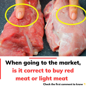 When going to the market, is it correct to buy red meat or light meat