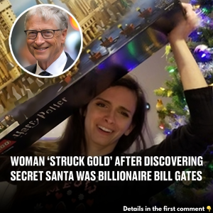 Woman discovers her secret santa is billionaire Bill Gates