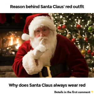 Santa Claus always wears red because…