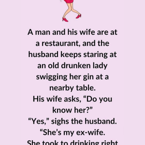 A man and his wife are at a restaurant