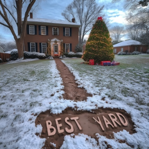 My Neighbor Ruined My Christmas Yard With a Mud Path — Karma Took Its Revenge