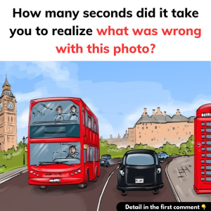 How many seconds did it take you to realize what was wrong with this photo