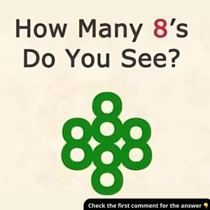 Can You Find All the Number 8s in This Image? Answering Is Easy, But Can You Explain It? Can You Find All the Number 8s in This Image? Answering Is Easy, But Can You Explain It?