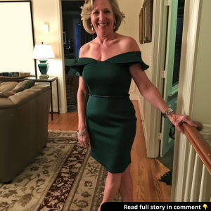 My 62-year-old mom bought this dress and heels last week and hasn’t taken them off since