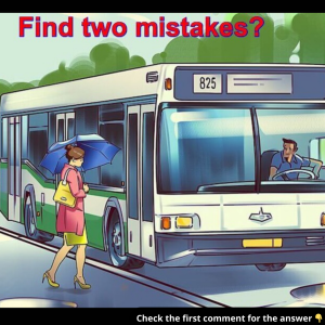 Think You’re a Genius? Spot the Two Mistakes in This Bus Picture and Prove It! Think You’re a Genius? Spot the Two Mistakes in This Bus Picture and Prove It!