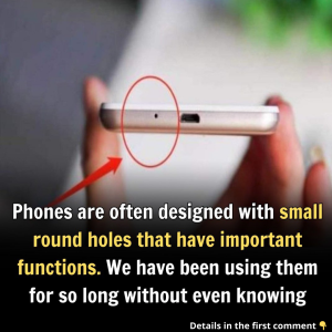 The small round hole in the phone has a very important function