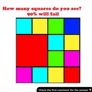 Think You’ve Got Great Attention to Detail? Try Finding All the Squares! Think You’ve Got Great Attention to Detail? Try Finding All the Squares!