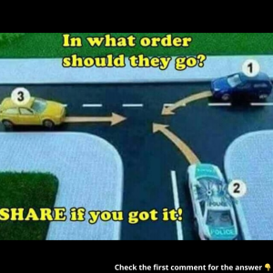 Can You Determine the Correct Order at This Intersection? Only a Few Get It Right! Can You Determine the Correct Order at This Intersection? Only a Few Get It Right!