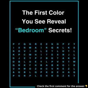 The First Color You See Reveal The First Color You See Reveal