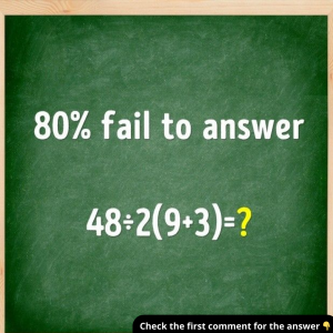 Math Challenge: 80% of People Can’t Solve This – Are You One of the 20%? Math Challenge: 80% of People Can’t Solve This – Are You One of the 20%?