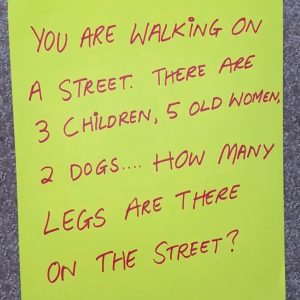 How Many Legs Are On The Street? It’s Not as Easy as You Think!