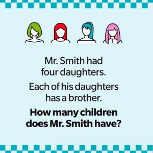 How Many Children Does Mr. Smith Have? Only a Few People Get the Right Answer! How Many Children Does Mr. Smith Have? Only a Few People Get the Right Answer!