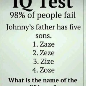 Only Sharp Minds Can Solve This – What Is the Name of the Fifth Son?