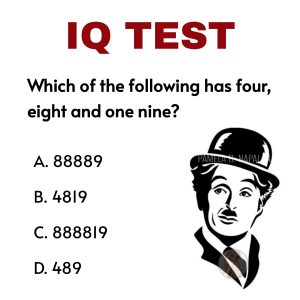 IQ Puzzle That Tricks Even the Smartest Minds: “Which of the following has four, eight and one nine?” IQ Puzzle That Tricks Even the Smartest Minds: “Which of the following has four, eight and one nine?”