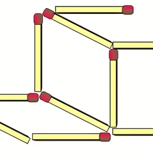 The chair has fallen over—move which 3 matches to make it stand up? The chair has fallen over—move which 3 matches to make it stand up?