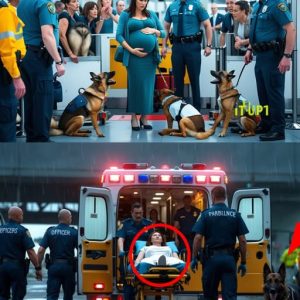 A Pregnant Woman, a Barking Dog, and the Quiet Miracle at the Airport…