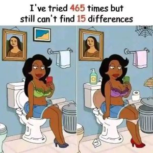 Only a person with a high IQ can find the 15 differences Only a person with a high IQ can find the 15 differences
