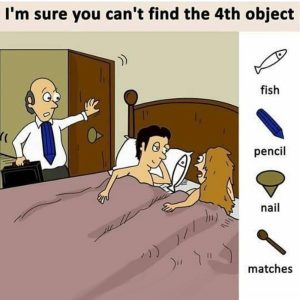Can You Find All 4?Fish, Pencil, Nail & Matches—They’re All Right in Front of You… Sort Of! Can You Find All 4?Fish, Pencil, Nail & Matches—They’re All Right in Front of You… Sort Of!