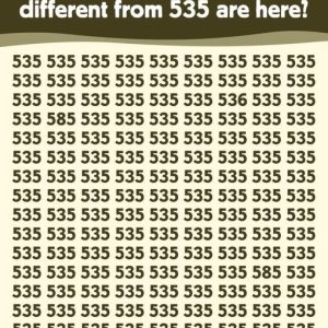 Spot the Unique Numbers in This Puzzle: How Many Are There? Spot the Unique Numbers in This Puzzle: How Many Are There?