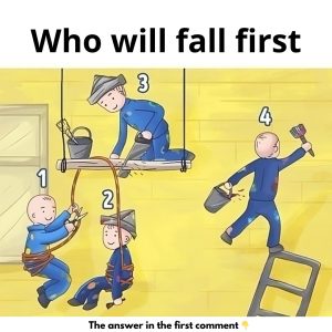 Who Will Fall First? This Seemingly Simple Riddle Has Everyone Second-Guessing Their Logic… Who Will Fall First? This Seemingly Simple Riddle Has Everyone Second-Guessing Their Logic…
