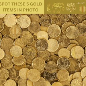 Can you spot these 5 gold items photo puzzle Can you spot these 5 gold items photo puzzle