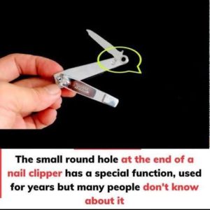 The small holes in your nail clippers have a smart use