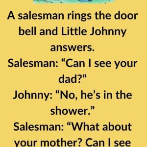 Little Johnny and the salesman
