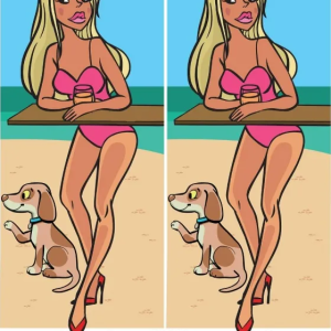 Spot the Difference: The Woman on the Beach Spot the Difference: The Woman on the Beach