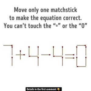 How One Small Move Can Make This Equation Correct – Can You Do It? How One Small Move Can Make This Equation Correct – Can You Do It?