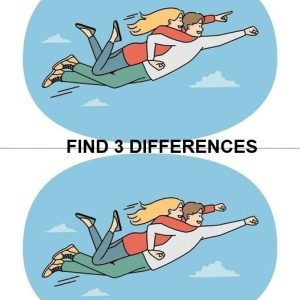 Spot the Difference Challenge: Can You Find the 3 Hidden Changes in This Flying Duo Image? Spot the Difference Challenge: Can You Find the 3 Hidden Changes in This Flying Duo Image?