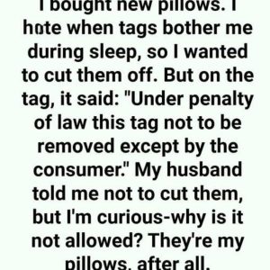 Are pillow tags illegal to remove?