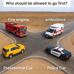 One Intersection. Four Vehicles. Only One Gets the “Green Light” First. Think You Know Which One? One Intersection. Four Vehicles. Only One Gets the “Green Light” First. Think You Know Which One?