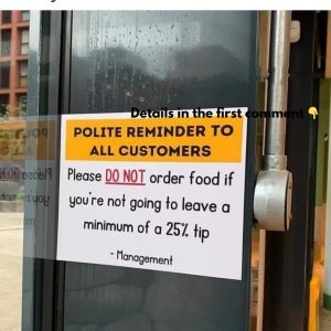 Man Sparks Controversy After Saying He Refuses to Pay a 25% Tip-s1